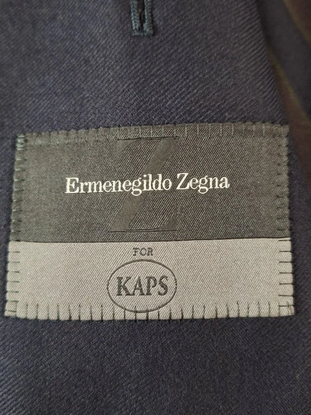 Ermenegildo Zegna Blazer Mens 56R Navy Wool Trofeo Travel Double Vented Jacket
